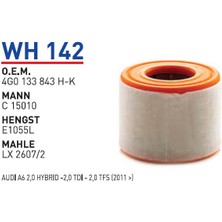 Wunder Filter Audı A6  2.0 Hybrıd  Tdı Uyumlu Hava Filtresi Wh 142