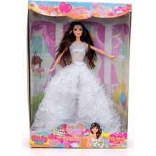 Nasyonel Toys Gelinlikli Oyuncak Bebek – Uzun Saçlı Şık Elbiseli Kız Bebek Oyuncağı (Kutulu)