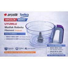 Arçelik K 1291 Mutfak Robotu Için Uyumlu Komple Hazne (Siyah)