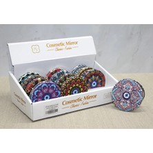 Azrlya Taşlı El Aynası Yuvarlak Ince ALK3758 - Lisinya