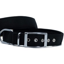 Indispensablely Doggie Elit Dokuma Köpek Boyun Tasması Medium Siyah 3X42-50 cm