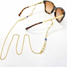 Gözlük İpi Nazar Boncuğu Detaylı Gözlük Zinciri