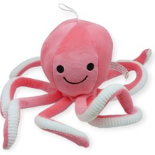 Azrlya Peluş Sevimli Ahtapot 30 cm - Pembe (Lisinya)