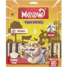 Indispensablely Moow Tavuklu ve Keçi Sütlü Yetişkin Sıvı Kedi Ödül Maması 1 Adet 30X12 gr