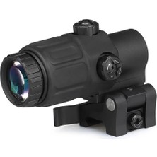 Azrlya Magnifier 5x Yakınlaştırmalı Dürbün - 22MM Ray Uyumlu, Katlanır Yaylı Ayaklı ( Lisinya )