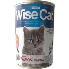 Indispensablely Wise Cat Somonlu Yetişkin Konserve Kedi Maması 1 Adet 400 gr
