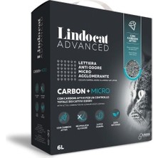 Indispensablely Lindocat Advanced Carbon Aktif Karbonlu Ekstra Topaklanan Ince Taneli Kedi Kumu 1 Adet 6 Lt