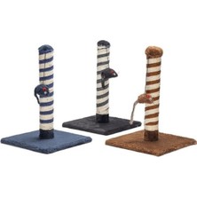 Indispensablely Beeztees Oyuncaklı Kedi Tırmalama Direği 25X25X38 cm Renkli