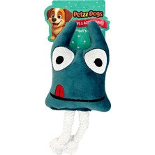 Indispensablely Petzzdogs Trape Sesli Dayanıklı Peluş Köpek Çiğneme Oyuncağı 23X15 cm