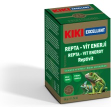 Indispensablely Kiki Excellent Repta-Vit Enerji Reptivit Sürüngenler ve Amfibiler Için Toz Mineral 50 gr