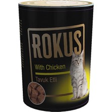 Indispensablely Rokus Tavuklu Yetişkin Konserve Kedi Maması 1 Adet 410 gr