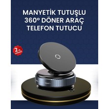 Azrlya 16 Mıknatıslı Araç Telefon Tutucu Kaymaz ve Güvenli - Lisinya