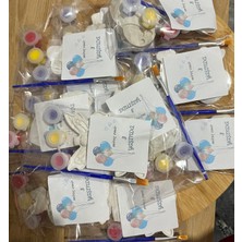 El Yapımı Doğum Günü Hediyesi – 20 Adet Taş Boyama Seti + Boyalar + Fırçalar”