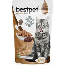 Indispensablely Bestpet Adult Jelly Pouch Ciğerli Yaş Kedi Maması 1 Adet 85 gr