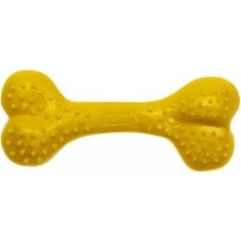 Indispensablely Aquael Comfy Toy Kemik Şeklinde Ananas Aromalı Köpek Oyuncağı Sarı 12.5 cm