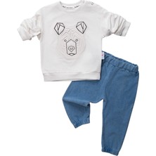 Pinomio Baby Erkek Bebek Gofreli Ayılı Takım