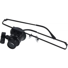 Azrlya -Gözlük Model 20X16MM Optik Lens LED Işık Monoküler Büyüteç ( Lisinya )