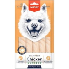 Indispensablely Wanpy Krema Tavuklu ve Peynirli Sıvı Köpek Ödülü 1 Adet 5X14 gr