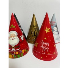 Azrlya Yılbaşı Şapkası Temalı Lüx Karton 5 Li