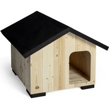 Indispensablely Doggie Rufu Model Ahşap Köpek Kulübesi Small 56X65X52 cm