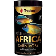 Indispensablely Tropical Softline Africa Africa Balıkları Için Yumuşak Taneli Balık Yemi Small 250 ml 150 gr