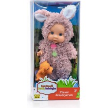 Nasyonel Toys Peluş Kostümlü Oyuncak Bebek Tavşan Kıyafetli 3+ Yaş – Kutulu Bebek Erpa-07