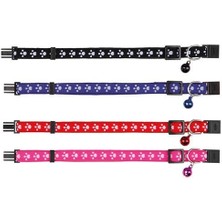 Indispensablely Trixie Zilli Ayarlanabilir Şerit Kedi Boyun Tasması