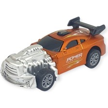 Azrlya Çek Bırak Metal Küçük Arabalar 8 cm - SH40031 - Turuncu (Lisinya)