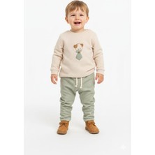 Pinomio Baby Erkek Bebek Kravatlı Ayı Detaylı Takım