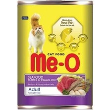Indispensablely Meo Deniz Lezzetleri Karides Soslu Yetişkin Konserve Kedi Maması 1 Adet 400 gr