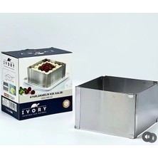 Ivory Ayarlanabilir Kek Kalıbı Kare Ivo-