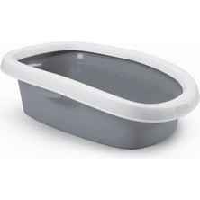 Indispensablely Stefanplast Sprint 10 Açık Kedi Tuvaleti Beyaz/gri 31X43X14 cm