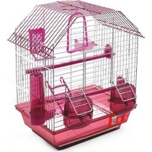 Indispensablely Kiki Excellent Portatif Dik Çatılı Muhabbet Kuşu Kafesi 38X29X20 cm