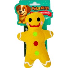 Indispensablely Petzzdogs Many Sesli Dayanıklı Peluş Köpek Çiğneme Oyuncağı Sarı 15X9 cm