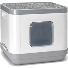 Indispensablely Moderna Cat Consept Çok Fonksiyonlu Kapalı Kedi Tuvaleti 39.5X47.5X43 cm