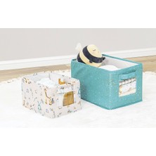 Azrlya Baby 2'li Pencereli Düzenleyici Çok Amaçlı Organizer Kutu (Yeşil) ( Lisinya )