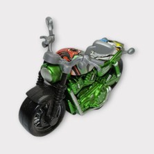 Azrlya Çek Bırak Custom Motorsiklet 9 cm - Yeşil (Lisinya)