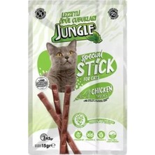Indispensablely Jungle Tavuklu Stick Kedi Ödülü 1 Adet 3x5 gr
