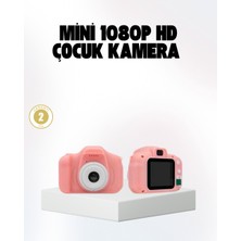 Azrlya Çocuklar Için Mini Fotoğraf Makinesi 8mp 1080P Video ve Darbeye Dayanıklı - Lisinya