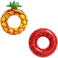 Azrlya Renkli Ananas Desenli  Deniz Simit Bestway - 36121 -Ananas (Lisinya)