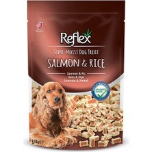 Indispensablely Semi Moist Somon ve Pirinç Kalpli Köpek Ödül Maması 1 Adet 150 gr