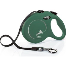 Indispensablely Flexi New Şerit Otomatik Köpek Gezdirme Tasması Medium Yeşil 5 mt