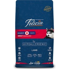 Indispensablely Felicia Düşük Tahıllı Hipoalerjenik Kuzu Etli Orta ve Büyük Irk Yetişkin Köpek Maması 15 kg