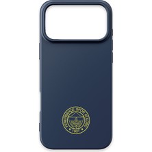 iPhone 17 Pro Max Uyumlu Fenerbahçe Sarı Arma Lacivert Silikon Lisanslı Telefon Kılıfı