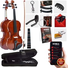 Midex CVL-741-PAK-1/4 Çocuk Kemanı 6-8 Yaş 1/4 (Yastık Susturucu Çanta Yay Tel Reçine)