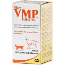 Indispensablely Pfizer Zoetis Vmp Vitamin Kedi ve Köpekler Için Tablet 50 Adet