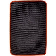 Indispensablely Cattie Altıgen Model Kum Toplayıcı Fonksiyonel Kedi Paspası Large Turuncu 50X75 cm