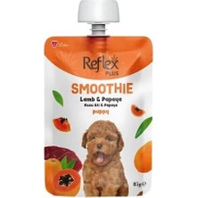 Indispensablely Smoothie Kuzu Etli ve Papayalı Sıvı Yavru Köpek Ödül Maması 1 Adet 85 gr