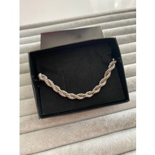 Pink Burgu Çelik Bileklik