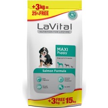 Indispensablely Lavital Büyük Irk Somonlu Yavru Köpek Maması 15 kg